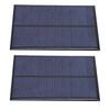 2Pcs Mini Solar Panel Epoxy Power Module Battery Polysilicon Industrial Supplies 5V 500MA