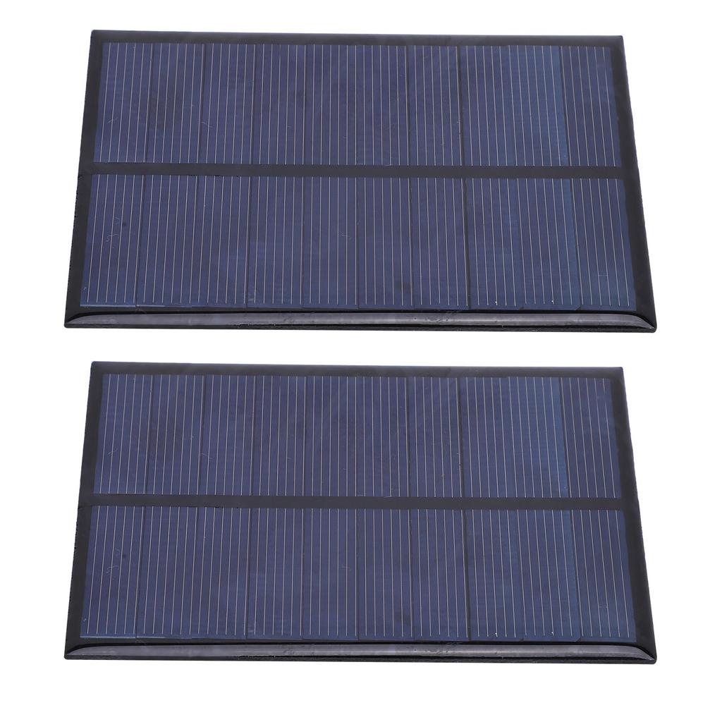 2Pcs Mini Solar Panel Epoxy Power Module Battery Polysilicon Industrial Supplies 5V 500MA