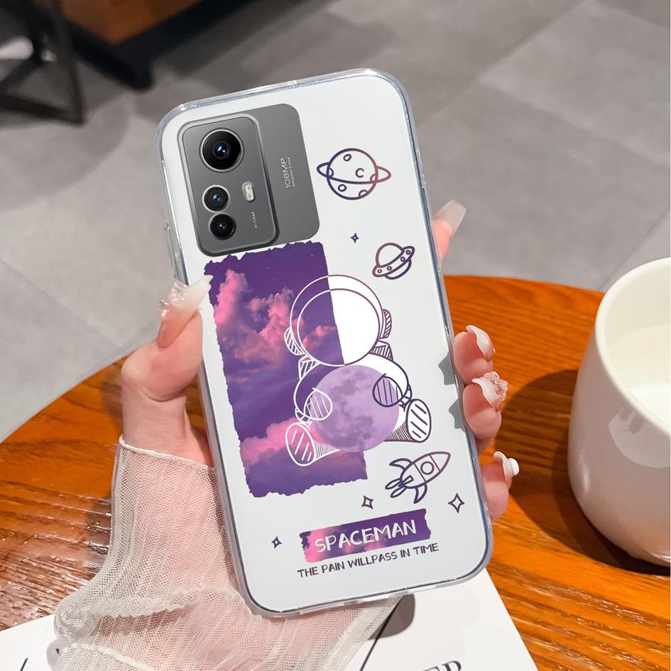 

Чехол для Xiaomi Redmi K60 A1 A2 + Plus Note 8 9 10 11 12, модный астронавт, прозрачные мягкие силиконовые противоударные чехлы из ТПУ для телефона для бампера Redmi Redmi 3 Pro