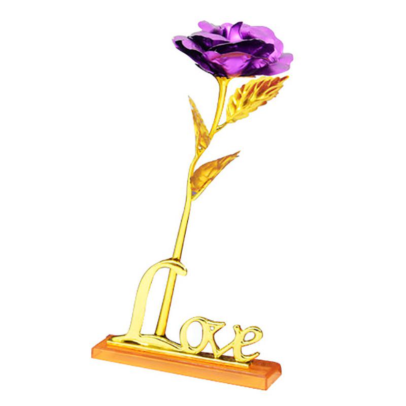 24 K Gold Plated Romantic Rose Flower Christmas Valentine's Day Gifts
