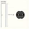 100 Sets Heavy-Duty U-Shaped Zinc Alloy Tent Stakes with Washers - Ideal for Outdoor Tents, Gardening Fabric, Landscape Cloth.