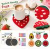 Punch Needle Stickerei-Set für , Set mit 6 DIY-Materialien, Anfänger Tufting-Set