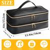 Large Waterproof PU Double-Layer Hair Dryer Storage Bag, Scratch-Resistant Beauty Tool Box for Dyson Curling Iron Accessories.