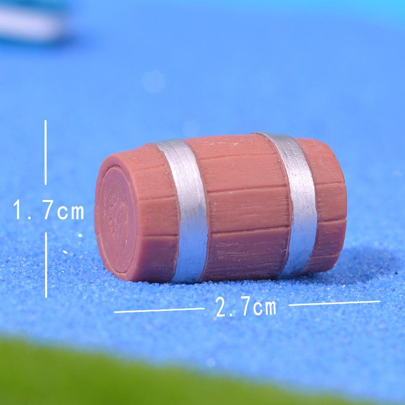 Милые садовые безделушки в виде пиратов-привидений и мультяшные пиратские сокровища Wooden barrel