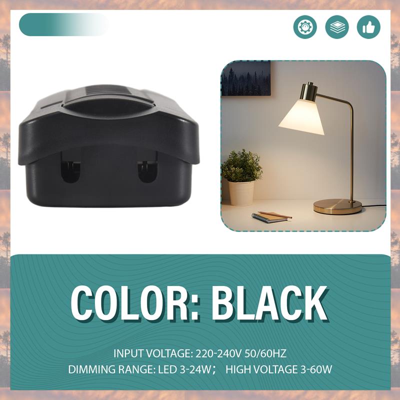 2025 Trend 220V Foot Dimmer Switch Foot Operated LED Dimmer Switch Full Range Inline Slide Control Switch For Floor Lamp / LED L