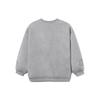 Li-Ning X Disney Cartoon Character Letter Print Loose Fleece Pullover Sweatshirt Women Sweatshirt Gray AWDRD64-2