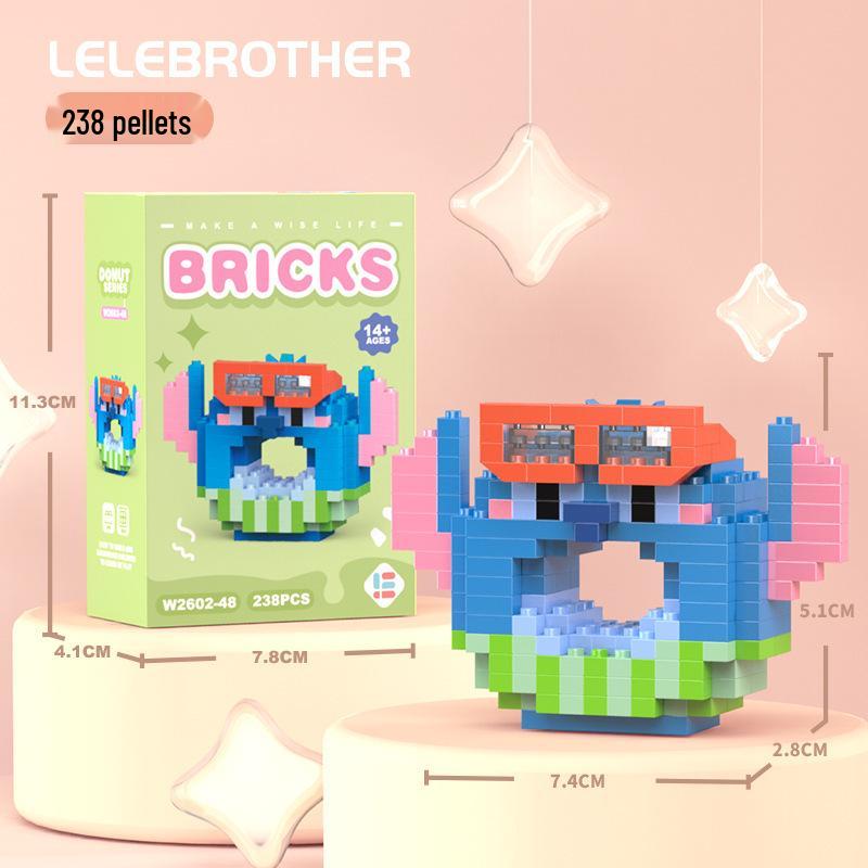 Compatible Lego Micro Building Block Cartoon Figurines - Children's Educational Desktop Toys