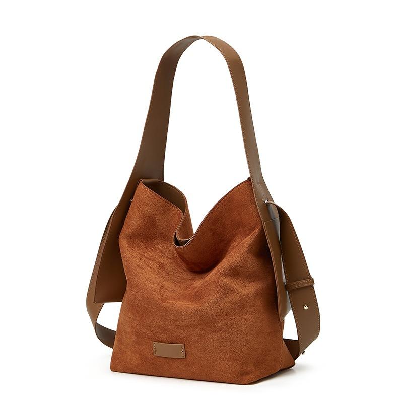 Suede Hanging Ear Tote Bag Bucket Bag Large Bag Lazy Commuter Shoulder, Messenger Bag