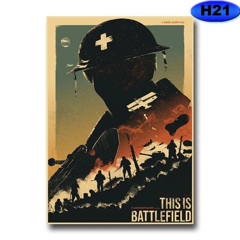 Modern heminredning Målning HD-utskrifter Videospelsaffischer Kraftpapper Vintageaffisch Väggdekor Rum Bar Café Inredning