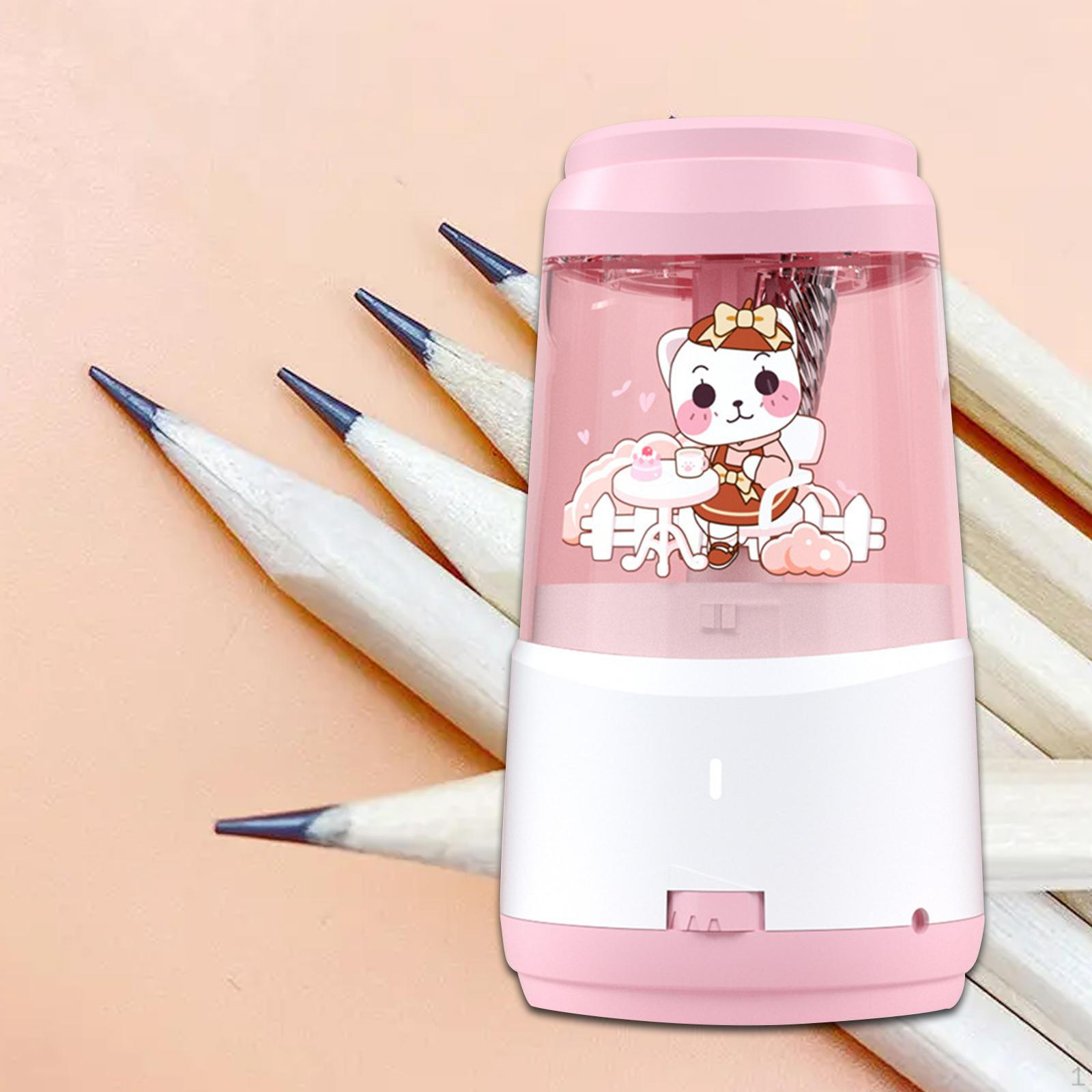 

Электрическая точилка для карандашей, аккумуляторная точилка с функцией Quick Auto розовый