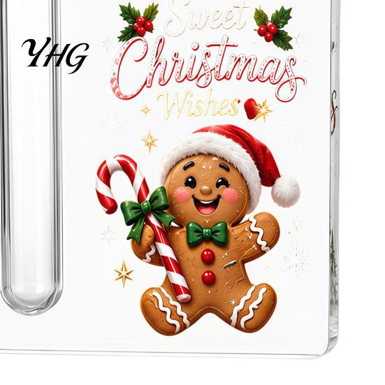 Acrylic Cash Display Holder Christmas Gift Ornament, 2D Money Card Decoration, Xmas Hanging Decoration Tree Ornament for Tree, Fireplace Creative