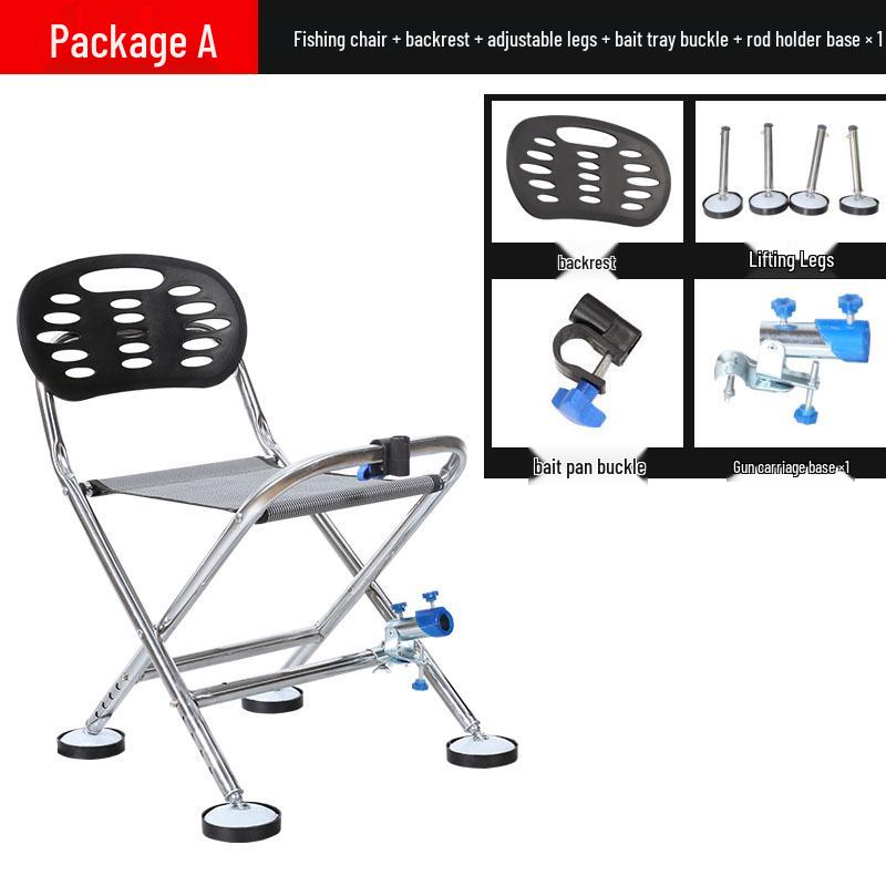 Многофункциональное складное рыболовное кресло с регулируемыми ножками Standard Set