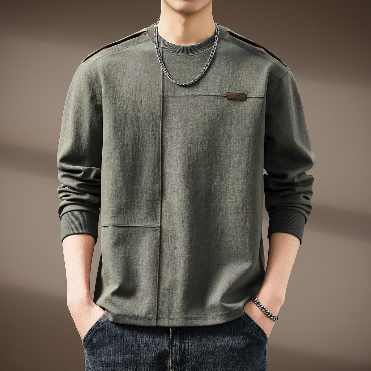 Retro American Men s Long-Sleeve Loose Fit Patchwork Hoodie 3XL for 90-100 kg