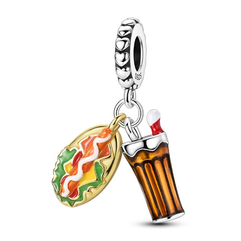 100% Copper Wedding Dress Flower Strawberry Snow Pear Watermelon Sweet 3Mm Charms Beads Pendants Diy Fine Jewelry