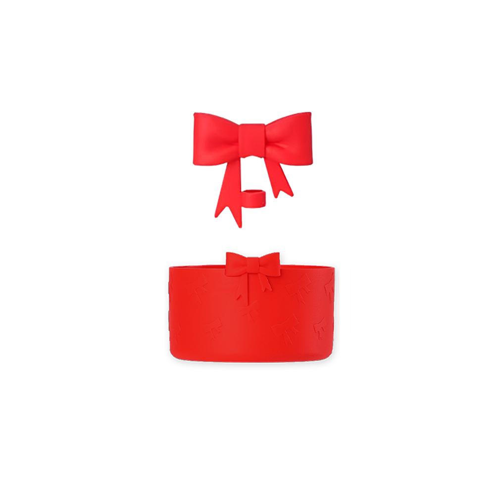 2 Pcs of cups accessories,silicone covers for cups 40 oz and 30 oz glass cups, black, red, blue, pink, rose red, milky white