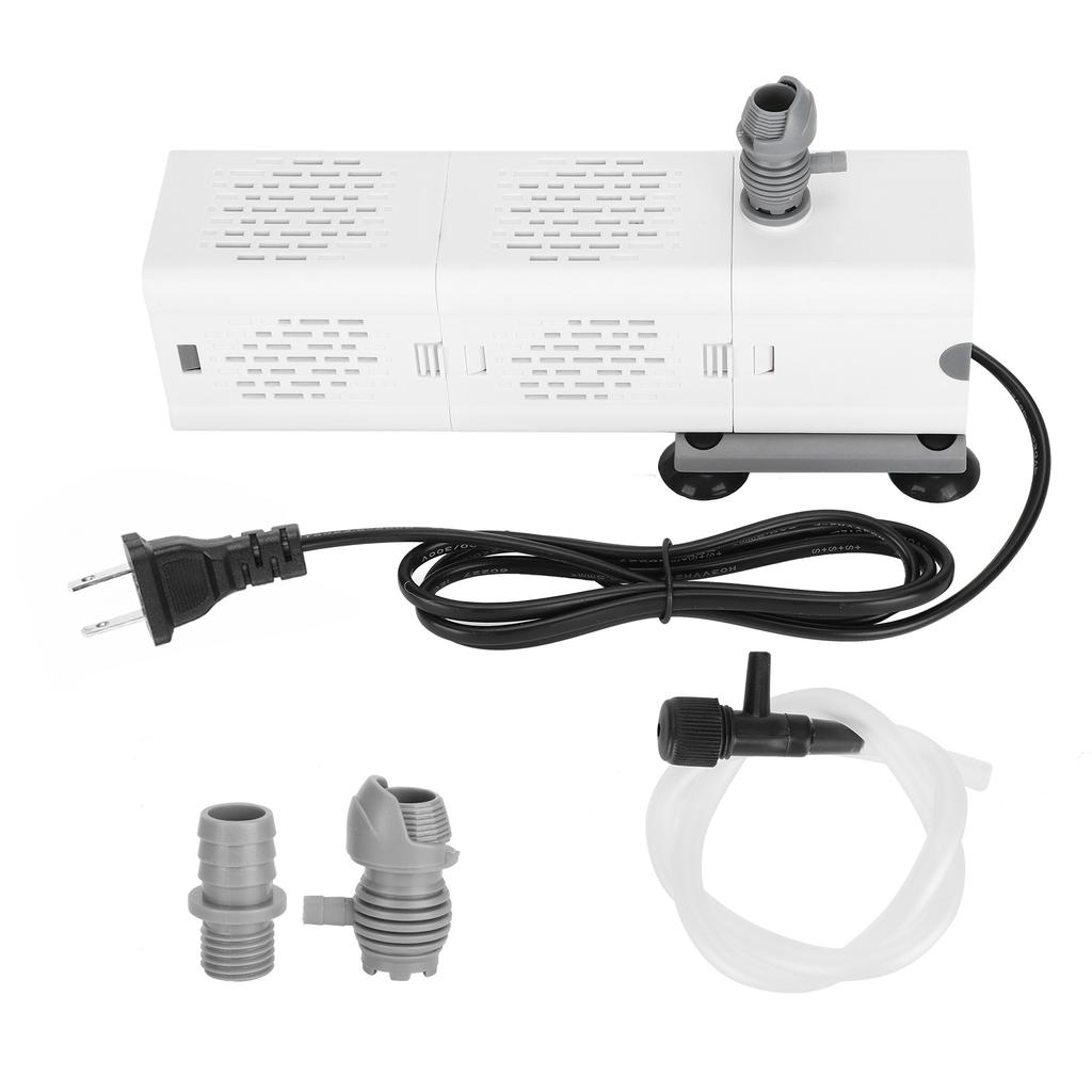 ZYN61 Builtin Fish Tank Filter Submersible Quiet Aquarium Filter Water Pump Box