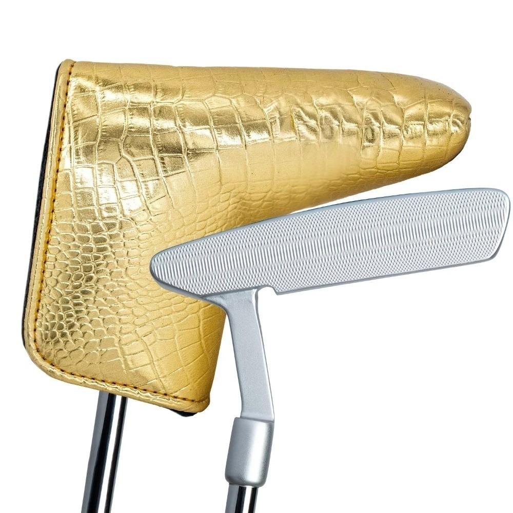 Thickened Padding Golf Putter Headcover PU Leather Putter Head Cover Golf Club Storage