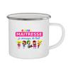 Merci Maîtresse Printed Mugs Coffee Cups Drinks Water Milk Cup Enamel Mug Gifts Idea for Teacher End of School Year Gift