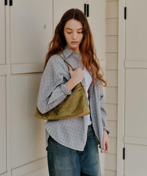 Depound Latte Bag Suede Medium [Olive]