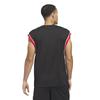 Adidas Men's KPM99 Badge of Sport Tank Top, Black/Red (JI7577), Size 3L