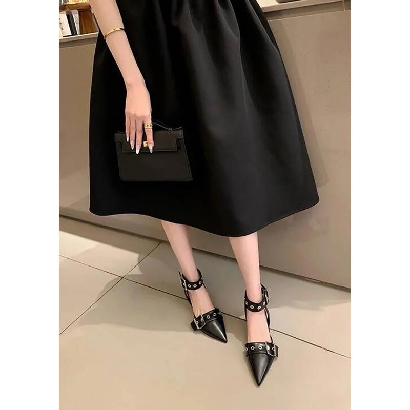 2025 Spring New Women Gladiator Pump Thin High Heels Pointed Toe Ankle Strap Buckle Party Sandals Zapatos Mujer