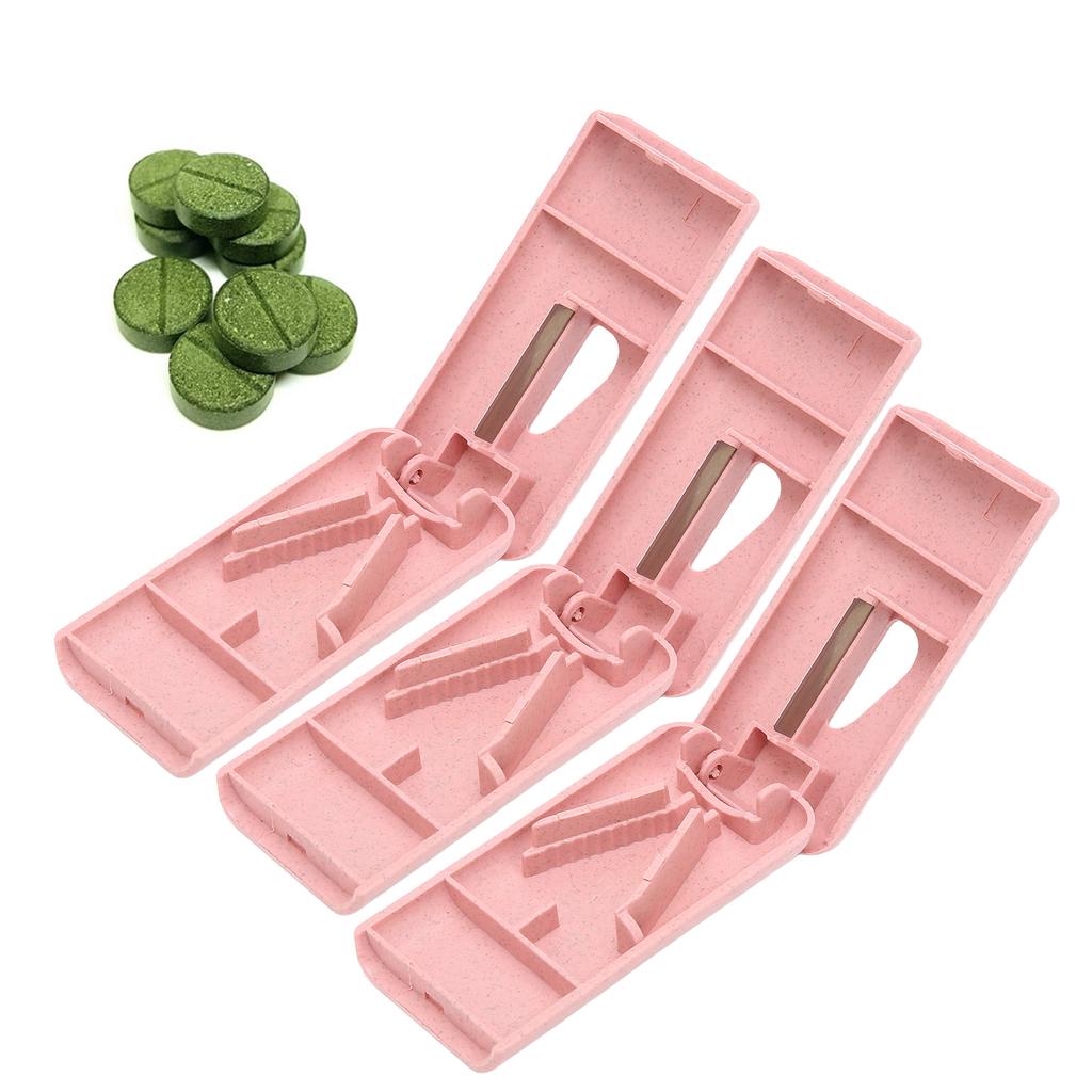 3pcs Portable Medicine Cutter Plastic Medicine Separation Tool for Children Elderly