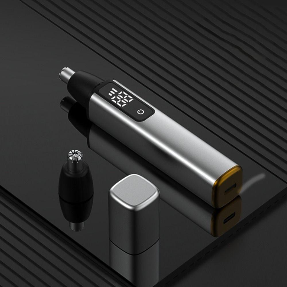 Digital Display Nose Hair Scissor Fast Charging Eyebrows Razor Safe Electric Nose Hair Trimmer  Man