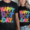 Happy Dot Day Shirt For Dot Day Event Fun Smiley Groovy Polka Dot Tee Art Teacher Gift Back To School Top Cute Creative Class Make Your Mark
