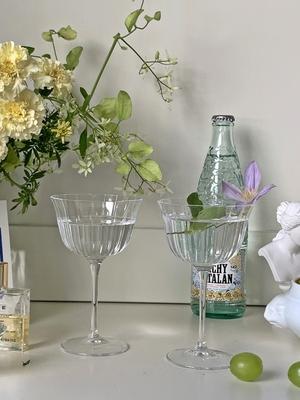 Elegant Table French Fitz Crystal Glass (Wine Glass Cocktail Honeymoon Gift)