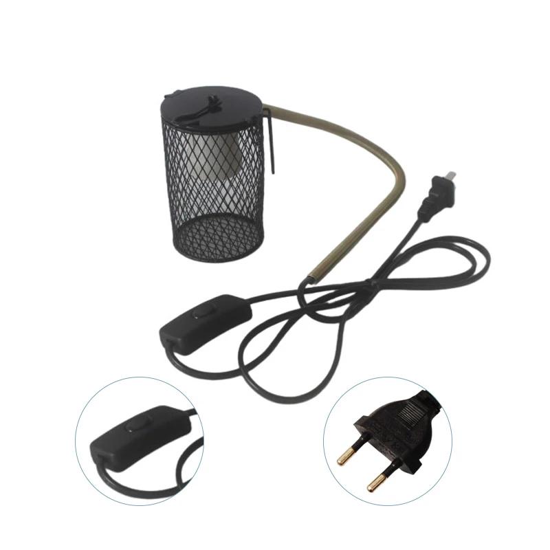 Pet Parrot Ceramic Heating Lamp Cage Turtle Lizard Reptiles Warm Lamp Anti-Bite Anti-Scalding Insulation Lamp US/EU/UK/AU Plug