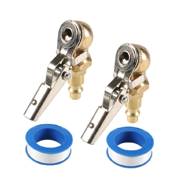 1Pc/2Pcs Tyre Inflator Fitting Tire Air Chuck Hose End with Barb Connector