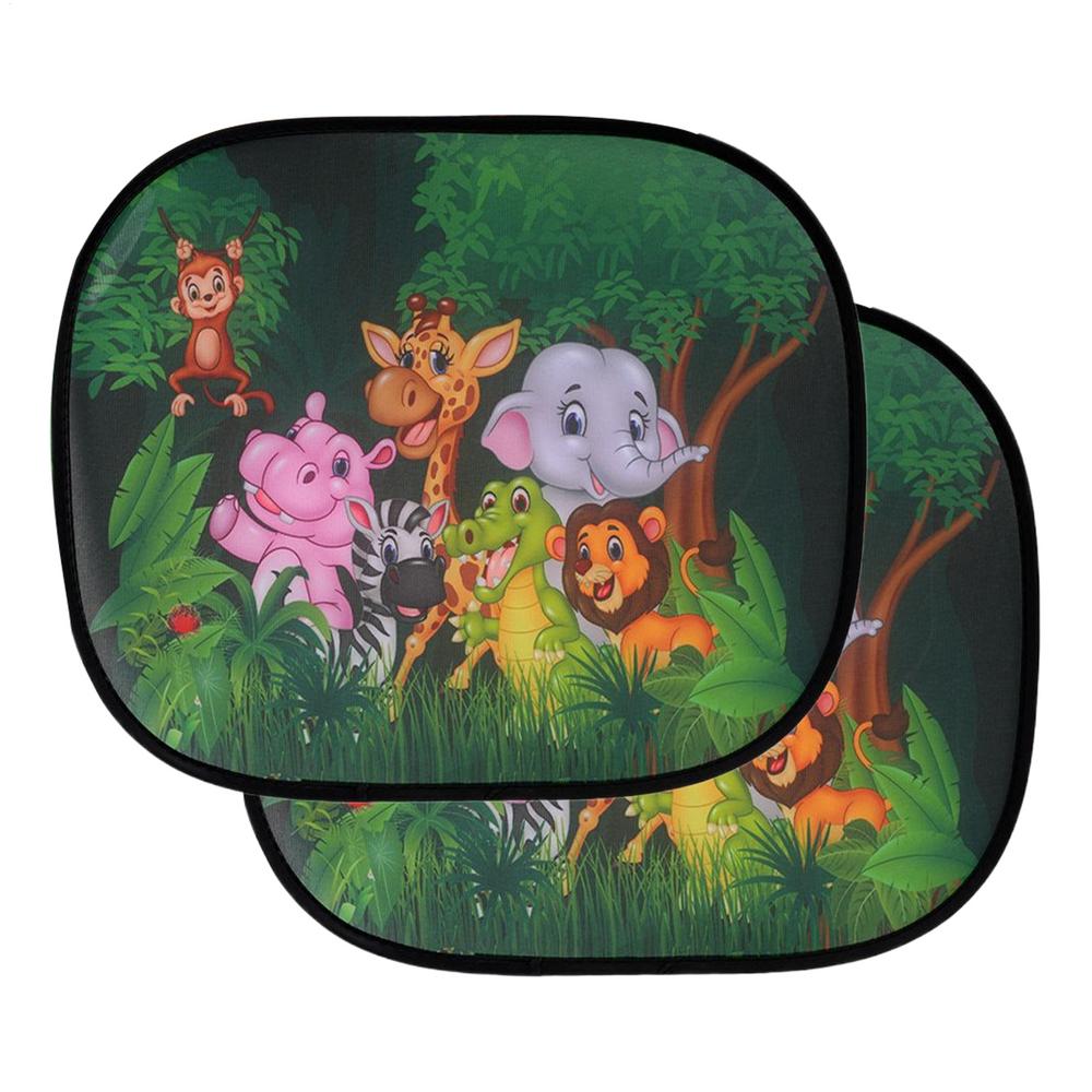 2pcs Magnetic Car Side Window Sunshade Cartoons UV Protection Auto Curtain Sunscreen Window Cover Auto Accessories
