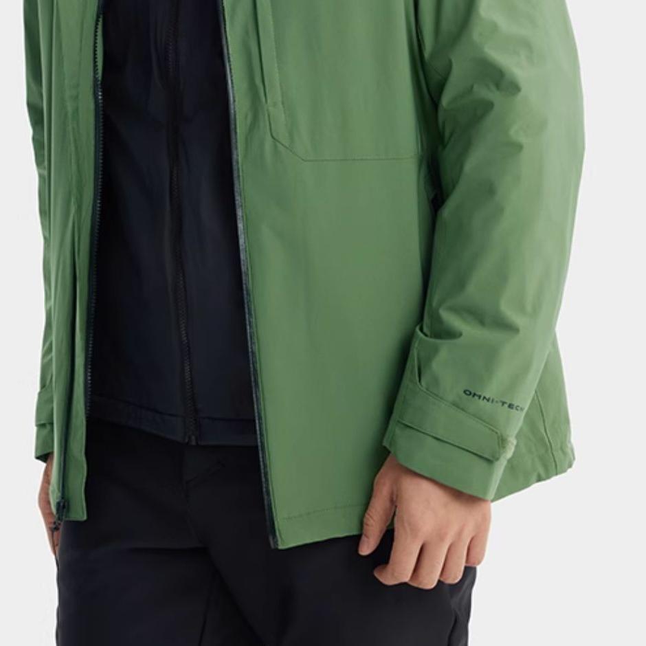 Columbia Titanium Series 3-In-1 Hooded Zipper Fashion Long Sleeve Cotton Liner Hiking Waterproof Windproof Durable Lightweight Rain Jacket WE2426-352