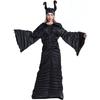 M-3XL Halloween Costume, Adult Demon Horn Witch Costume, Sleeping Spell Dark Wizard Costume