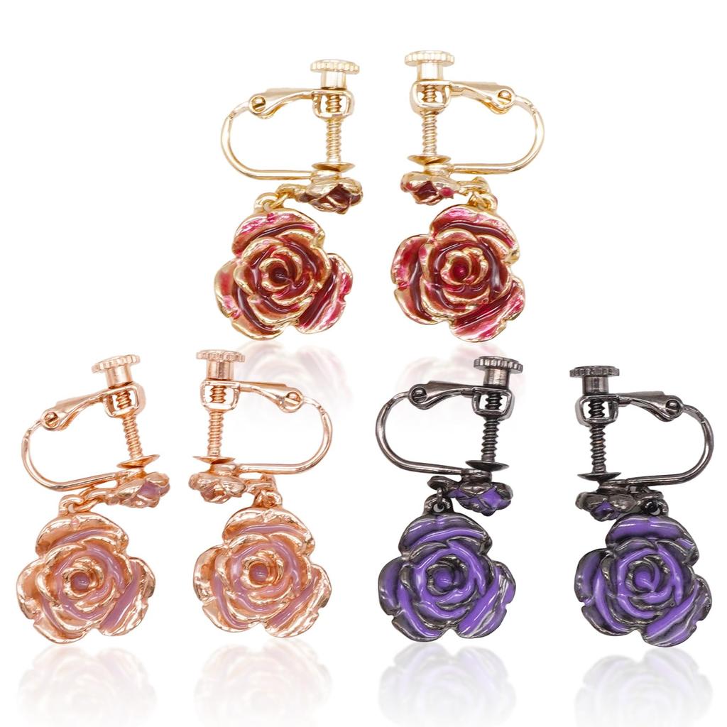Rose Earrings (gold)