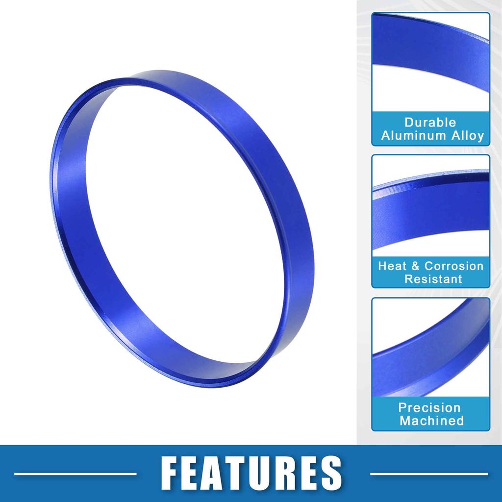 A ABSOPRO Car Hub Centric Ring OD65.1mm ID63.4mm Aluminum Alloy