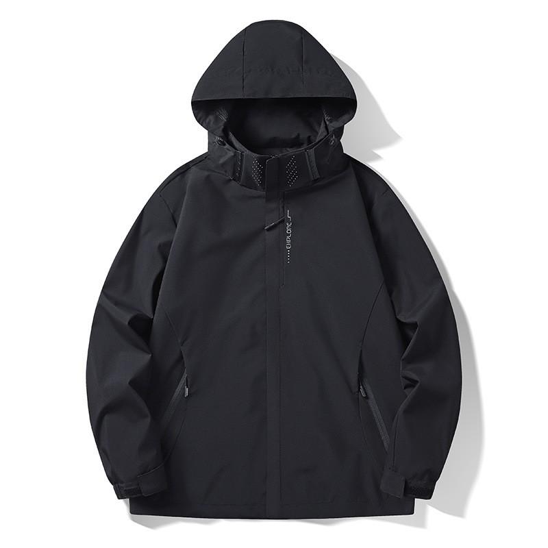 Women's Solid Color Long Sleeved Hooded Outdoor Suit Windproof And Waterproof Thin Jacket  Ehplore