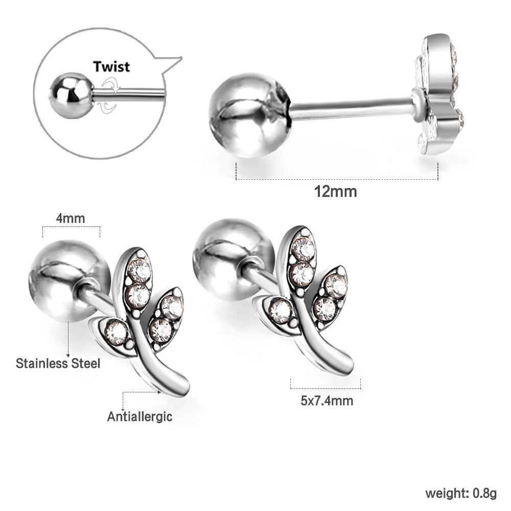 2026 European and American Love Stud Earrings, Fashionable Niche High-end Simple and Versatile Earrings