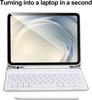 iPad A16 Bluetooth Keyboard Protective Case with Magnetic Detachable Pen Slot for 10th/11th Gen Tablets