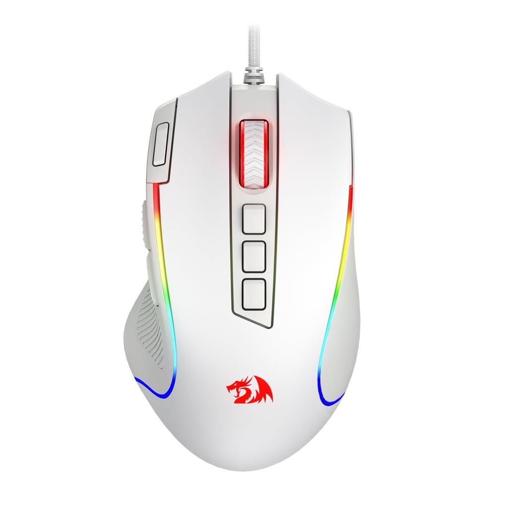 Redragon M612 Predator RGB Gaming Mouse 8000 DPI Wired Optical Mouse with 11 Programmable Buttons and 5 Backlight Modes Software DIY Keybind Rapid
