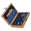 Vintage Embroidery Scissors Set Wooden Stainless Steel Sewing Box Scissors Kit Multifunctional Sewing Embroidery Tools