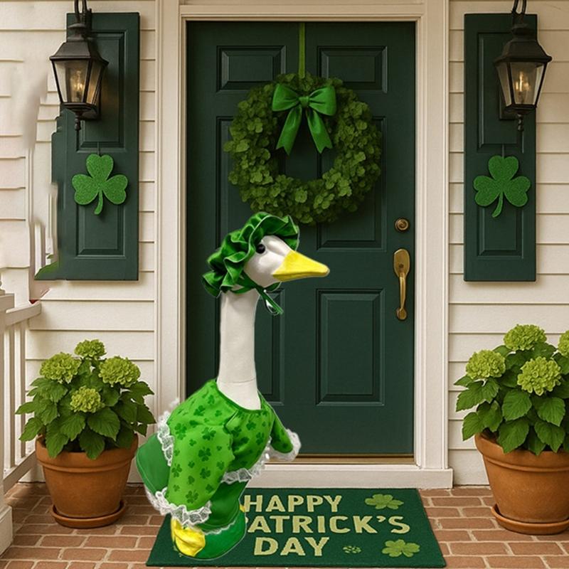 Durable Polyester Outfit Suit For Porch Geese Light Costume Designed For Patrick's Day Parties And Festival Event