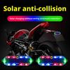 1/2pcs Mini Car Solar Warning Lights Night Security Anti-Theft Lamp Strobe Wireless Lamp Signal LED Warning Caution W0M4