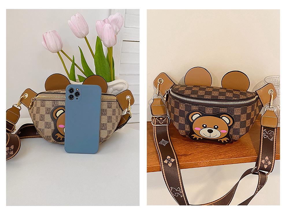 Popular Little Bear Unisex Crossbody Sports Bag - Lightweight Fashion Waist & Chest Bag