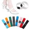 1 Pair Solid Color Anti-loose High Elastic Shoes Band Hold Loose High Heels Shoe Lace Shoe Straps