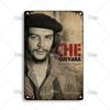 Retro Metalowy Znak Che Guevara Dekoracja Ścienna Sztuka Vintage Plakat Cynowy 20x30 cm