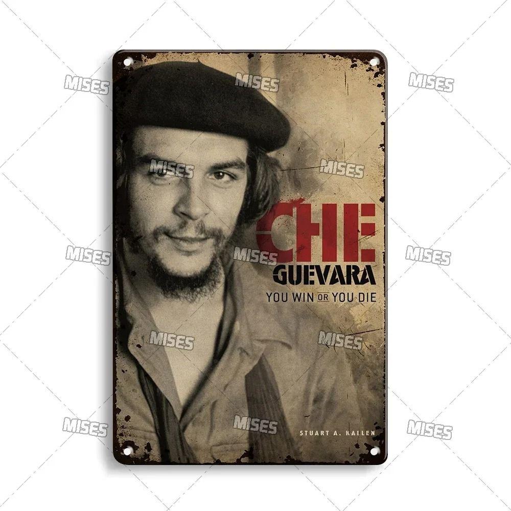 Retro Metalowy Znak Che Guevara Dekoracja Ścienna Sztuka Vintage Plakat Cynowy 20x30 cm