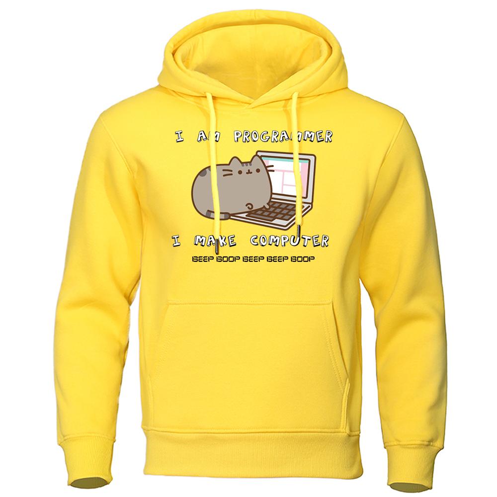 Sunt Programator Creez Calculator Hanorac Designer Fleece Streetwear Hip Hop Modă Trening Harajuku Creativitate Hanorace