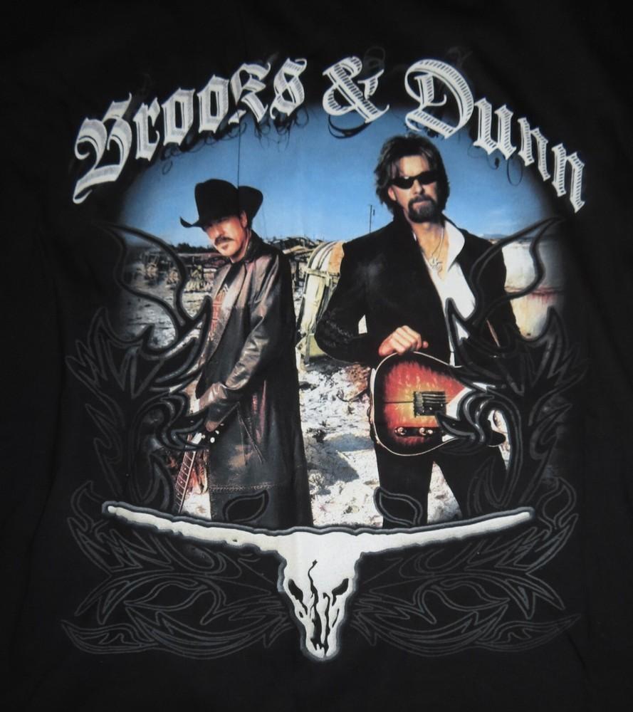 Vintage Brooks Amp Dunn Black Shirt Unisex Concert S To 5XL BO647 Unisex T-Shirt