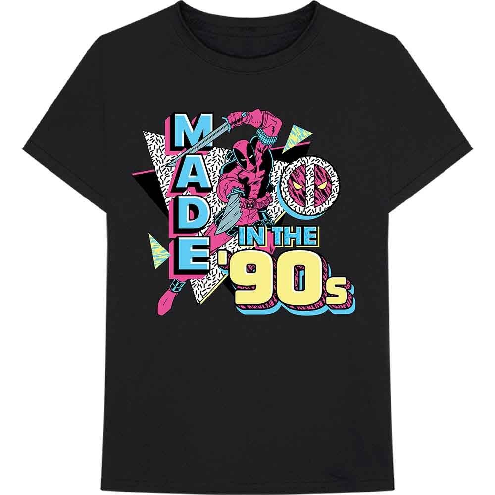 

Marvel Comics Deadpool Made In The 90s T-Shirt Black New Unisex T-Shirt XXL